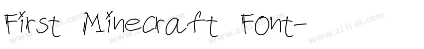First Minecraft Font字体转换